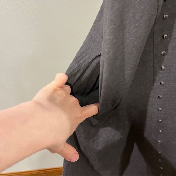 Simply Noelle pepper color a-lube loose fit sleeveless mini dress with high neck - Picture 4 of 13